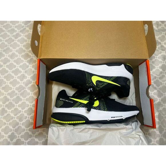 Nike Zoom Prevail Men’s Running Shoes Black/Volt Glow-Volt DA1102-003 Size 8 - Picture 6 of 12
